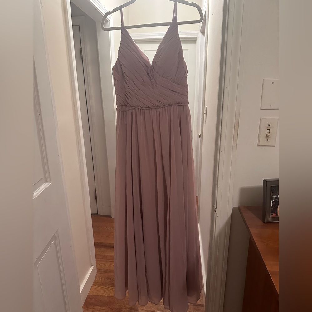 Bridesmaids dress - mauve color. Floor length
